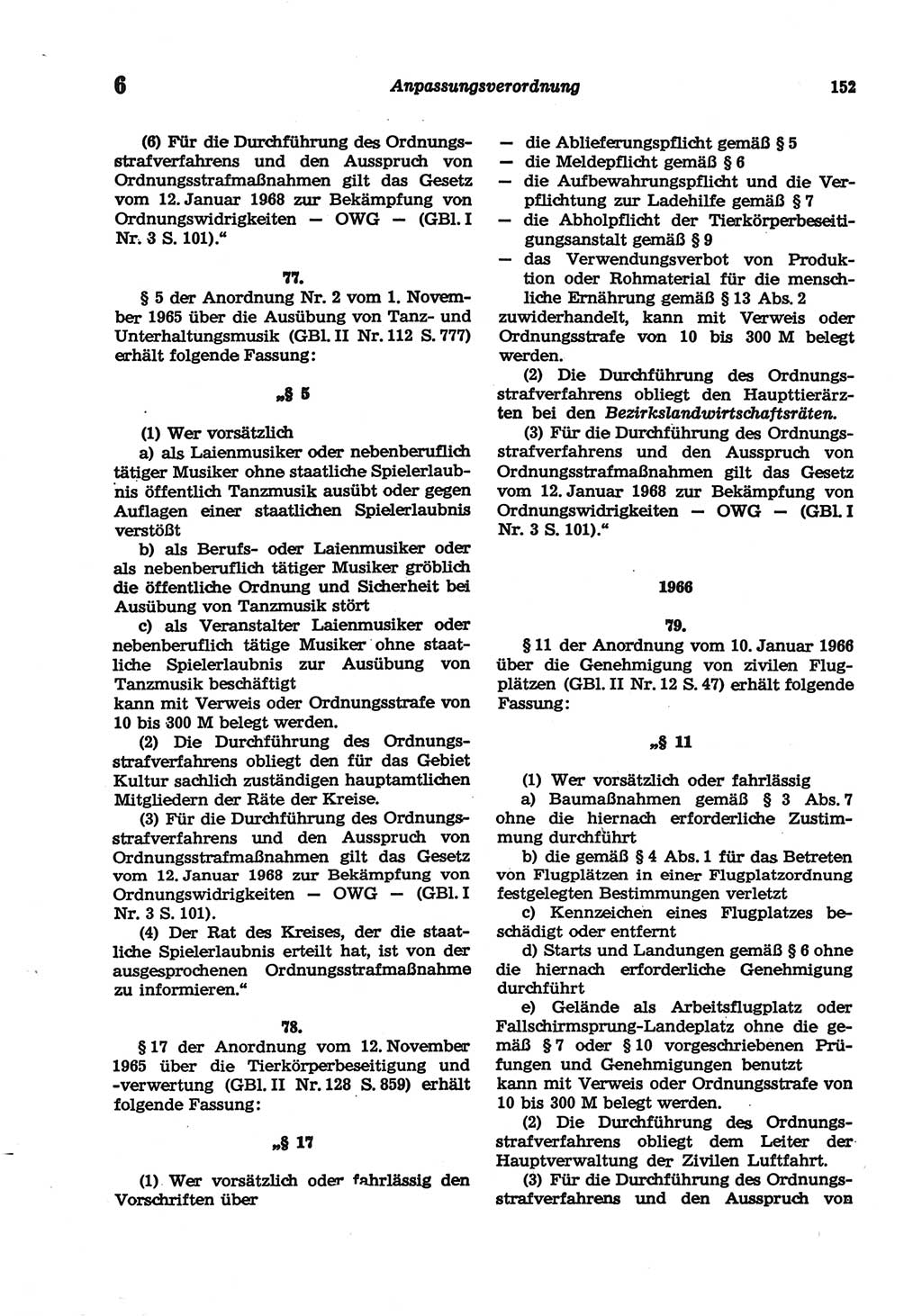 Strafgesetzbuch (StGB) der Deutschen Demokratischen Republik (DDR) und angrenzende Gesetze und Bestimmungen 1977, Seite 152 (StGB DDR Ges. Best. 1977, S. 152)