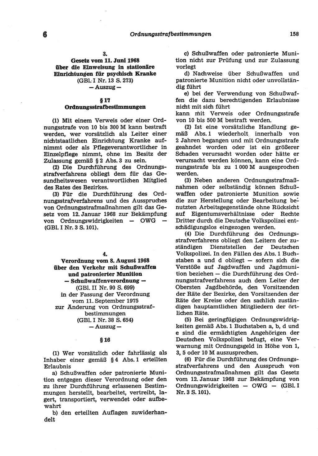 Strafgesetzbuch (StGB) der Deutschen Demokratischen Republik (DDR) und angrenzende Gesetze und Bestimmungen 1977, Seite 158 (StGB DDR Ges. Best. 1977, S. 158)