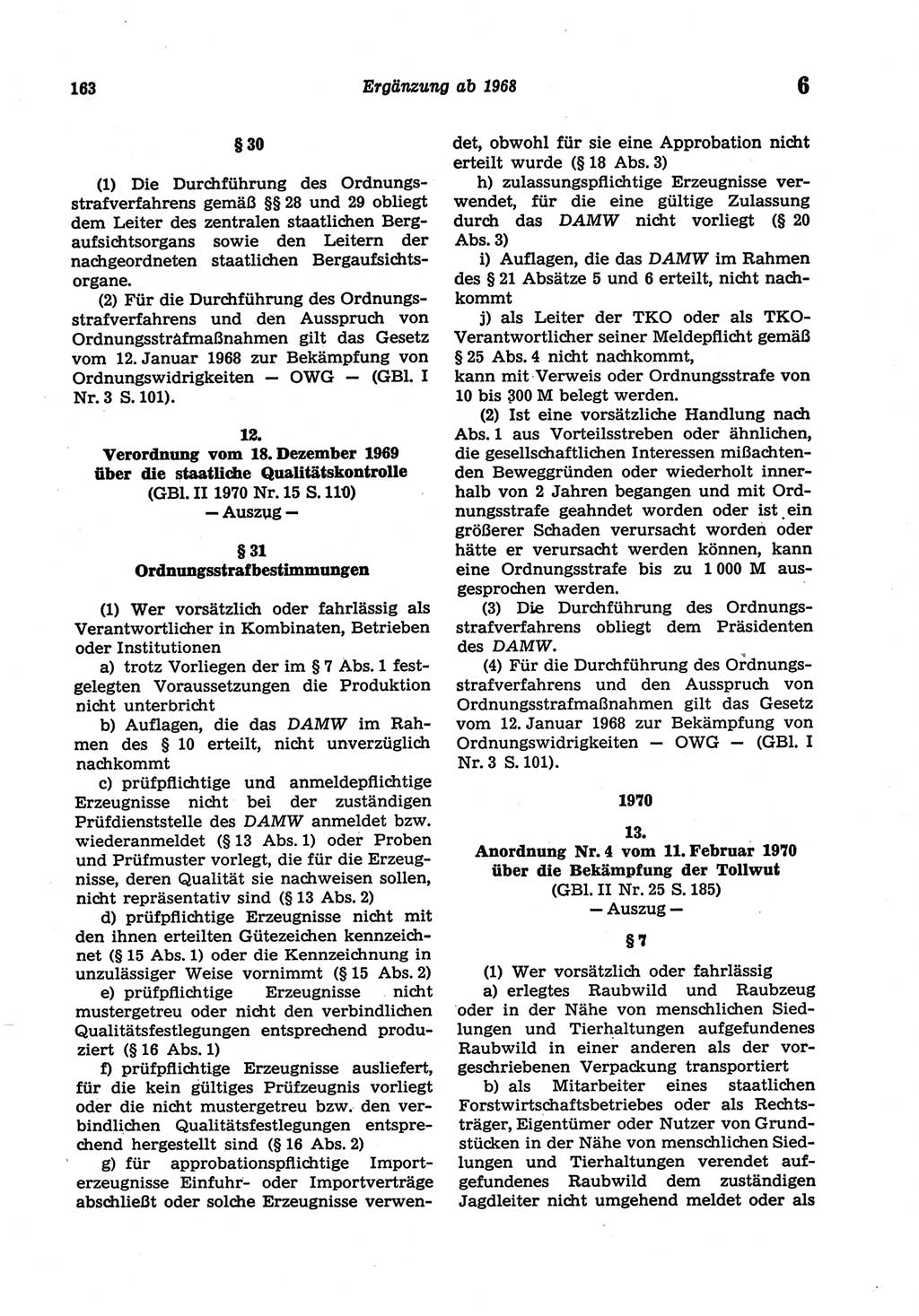 Strafgesetzbuch (StGB) der Deutschen Demokratischen Republik (DDR) und angrenzende Gesetze und Bestimmungen 1977, Seite 163 (StGB DDR Ges. Best. 1977, S. 163)