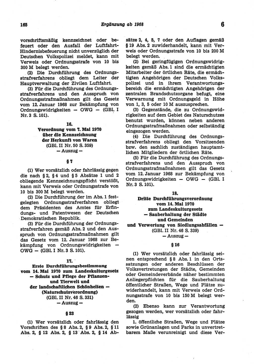 Strafgesetzbuch (StGB) der Deutschen Demokratischen Republik (DDR) und angrenzende Gesetze und Bestimmungen 1977, Seite 165 (StGB DDR Ges. Best. 1977, S. 165)