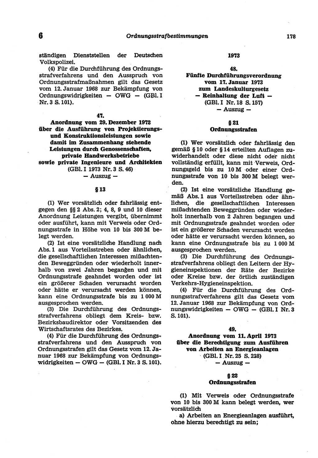 Strafgesetzbuch (StGB) der Deutschen Demokratischen Republik (DDR) und angrenzende Gesetze und Bestimmungen 1977, Seite 178 (StGB DDR Ges. Best. 1977, S. 178)