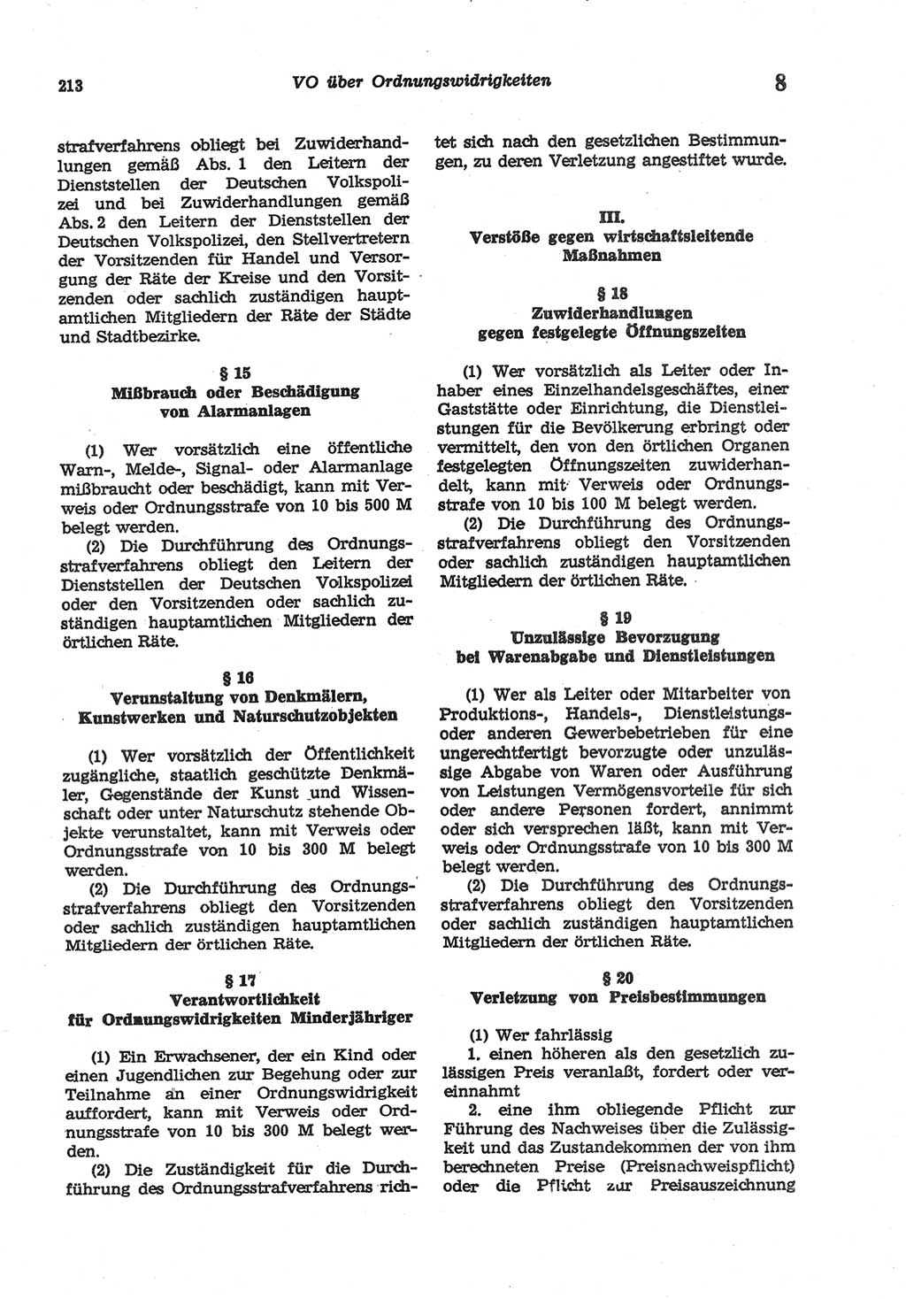 Strafgesetzbuch (StGB) der Deutschen Demokratischen Republik (DDR) und angrenzende Gesetze und Bestimmungen 1977, Seite 213 (StGB DDR Ges. Best. 1977, S. 213)
