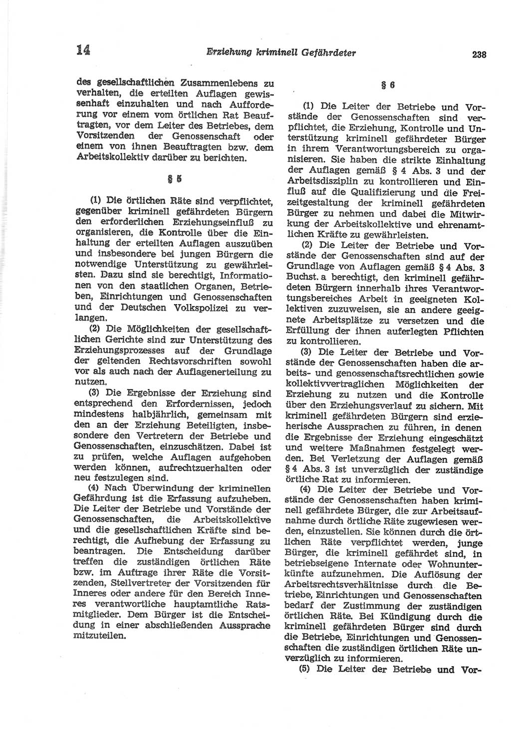 Strafgesetzbuch (StGB) der Deutschen Demokratischen Republik (DDR) und angrenzende Gesetze und Bestimmungen 1977, Seite 238 (StGB DDR Ges. Best. 1977, S. 238)