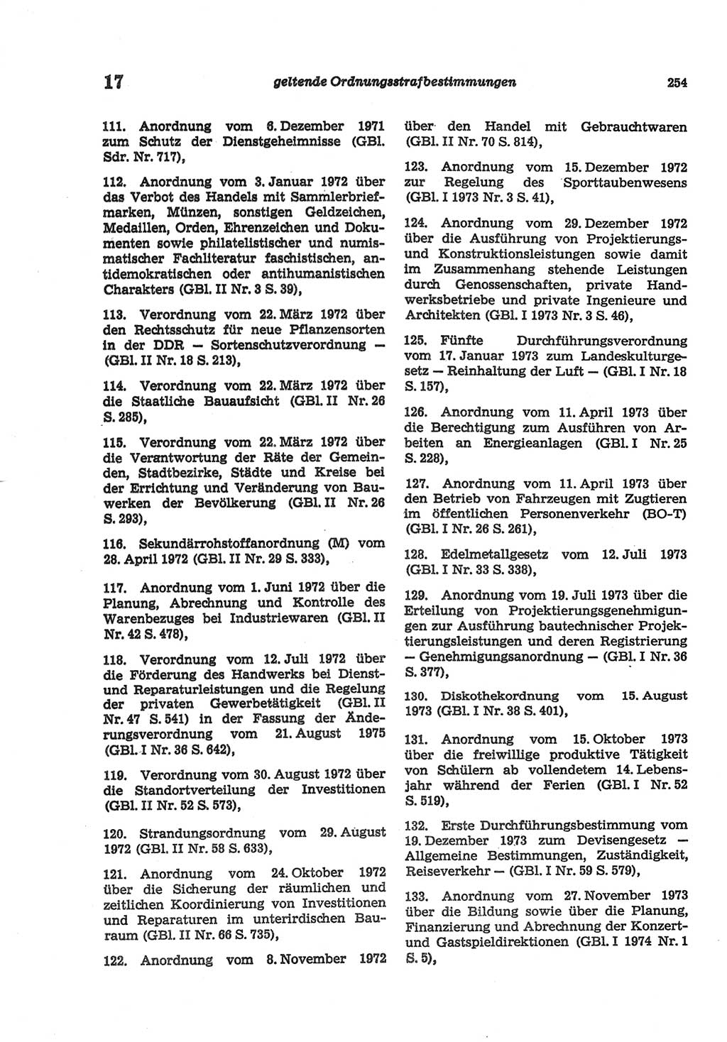 Strafgesetzbuch (StGB) der Deutschen Demokratischen Republik (DDR) und angrenzende Gesetze und Bestimmungen 1977, Seite 254 (StGB DDR Ges. Best. 1977, S. 254)