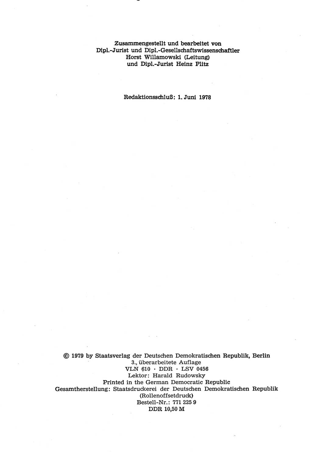 Strafprozeßordnung (StPO) der Deutschen Demokratischen Republik (DDR) sowie angrenzende Gesetze und Bestimmungen 1977, Seite 2 (StPO DDR Ges. Best. 1977, S. 2)