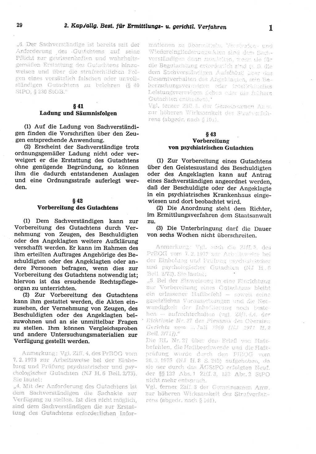 Strafprozeßordnung (StPO) der Deutschen Demokratischen Republik (DDR) sowie angrenzende Gesetze und Bestimmungen 1977, Seite 29 (StPO DDR Ges. Best. 1977, S. 29)