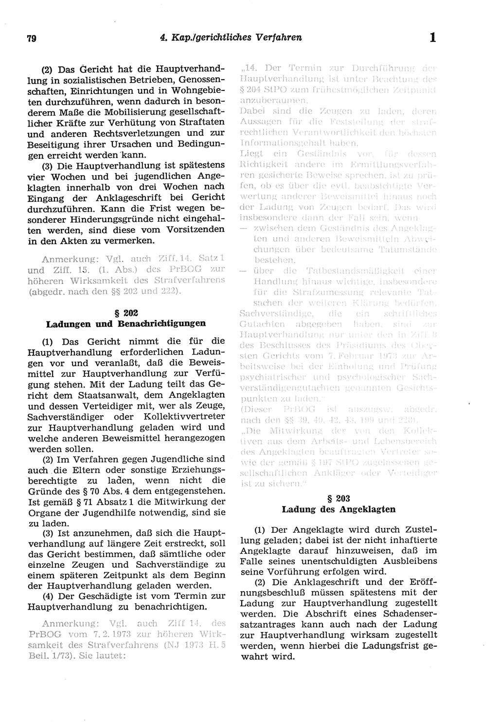 Strafprozeßordnung (StPO) der Deutschen Demokratischen Republik (DDR) sowie angrenzende Gesetze und Bestimmungen 1977, Seite 79 (StPO DDR Ges. Best. 1977, S. 79)