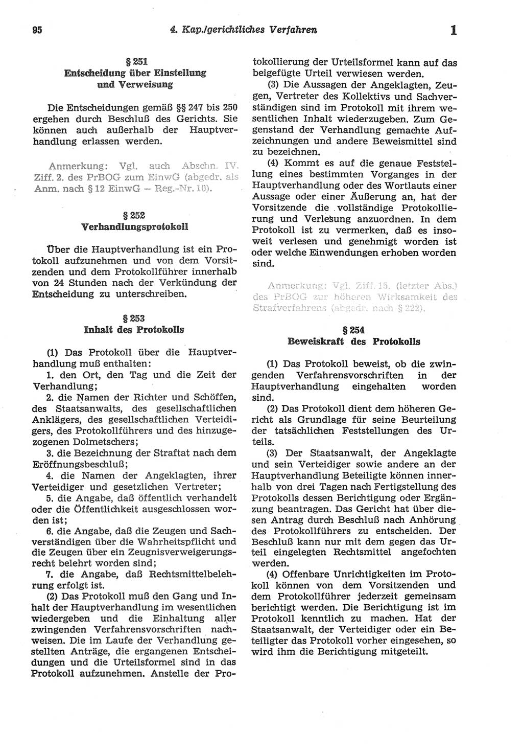 Strafprozeßordnung (StPO) der Deutschen Demokratischen Republik (DDR) sowie angrenzende Gesetze und Bestimmungen 1977, Seite 95 (StPO DDR Ges. Best. 1977, S. 95)