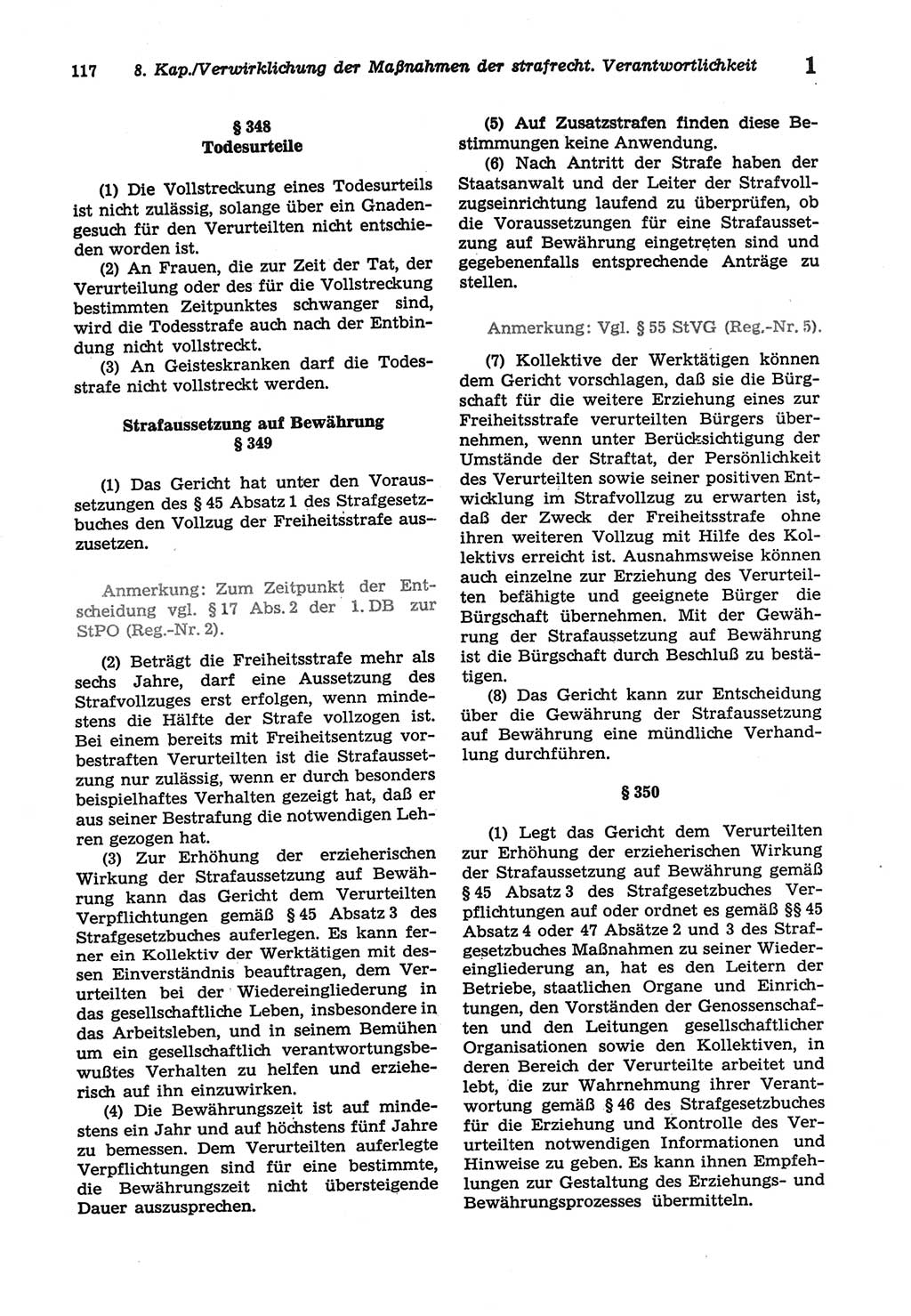 Strafprozeßordnung (StPO) der Deutschen Demokratischen Republik (DDR) sowie angrenzende Gesetze und Bestimmungen 1977, Seite 117 (StPO DDR Ges. Best. 1977, S. 117)