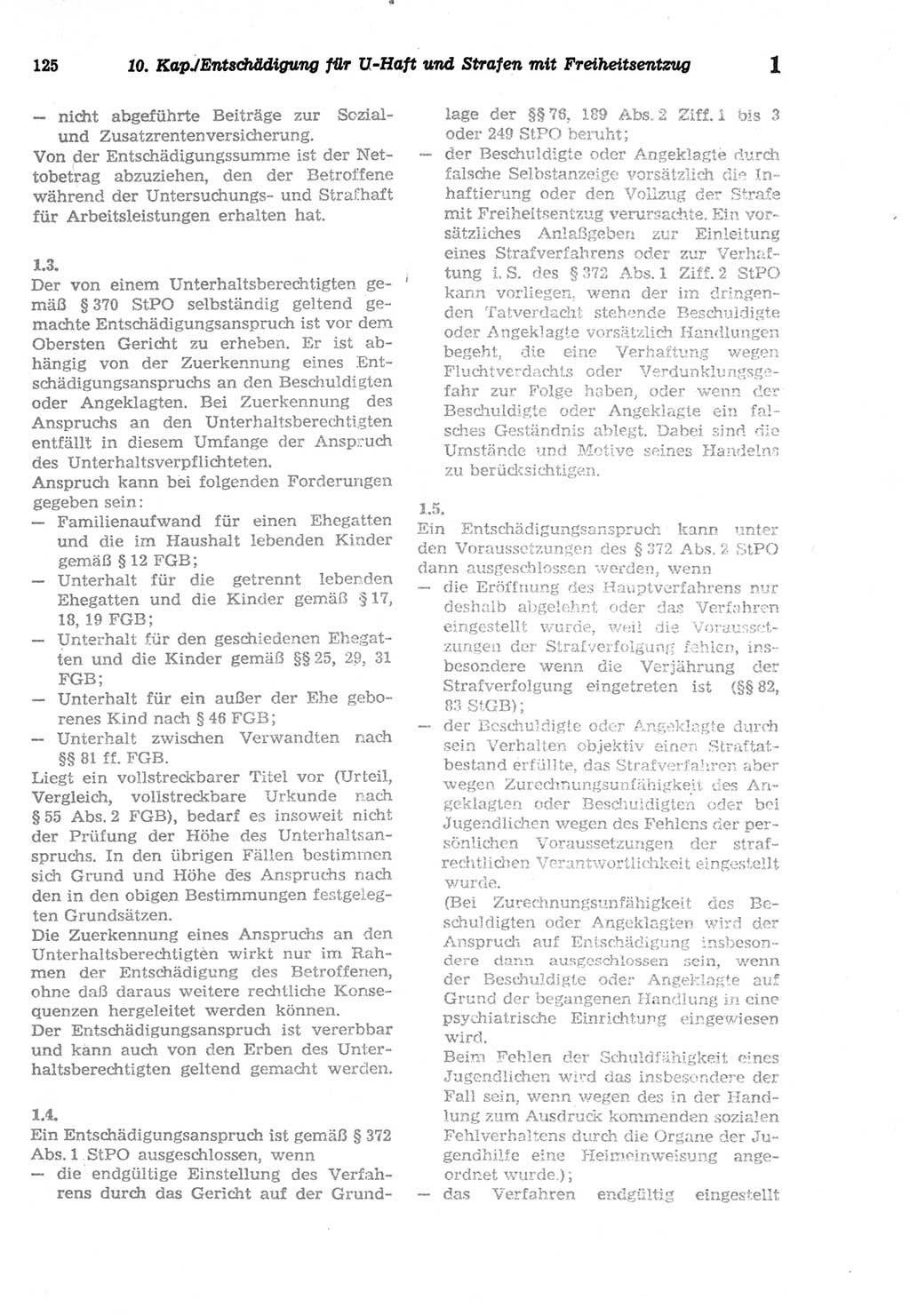 Strafprozeßordnung (StPO) der Deutschen Demokratischen Republik (DDR) sowie angrenzende Gesetze und Bestimmungen 1977, Seite 125 (StPO DDR Ges. Best. 1977, S. 125)