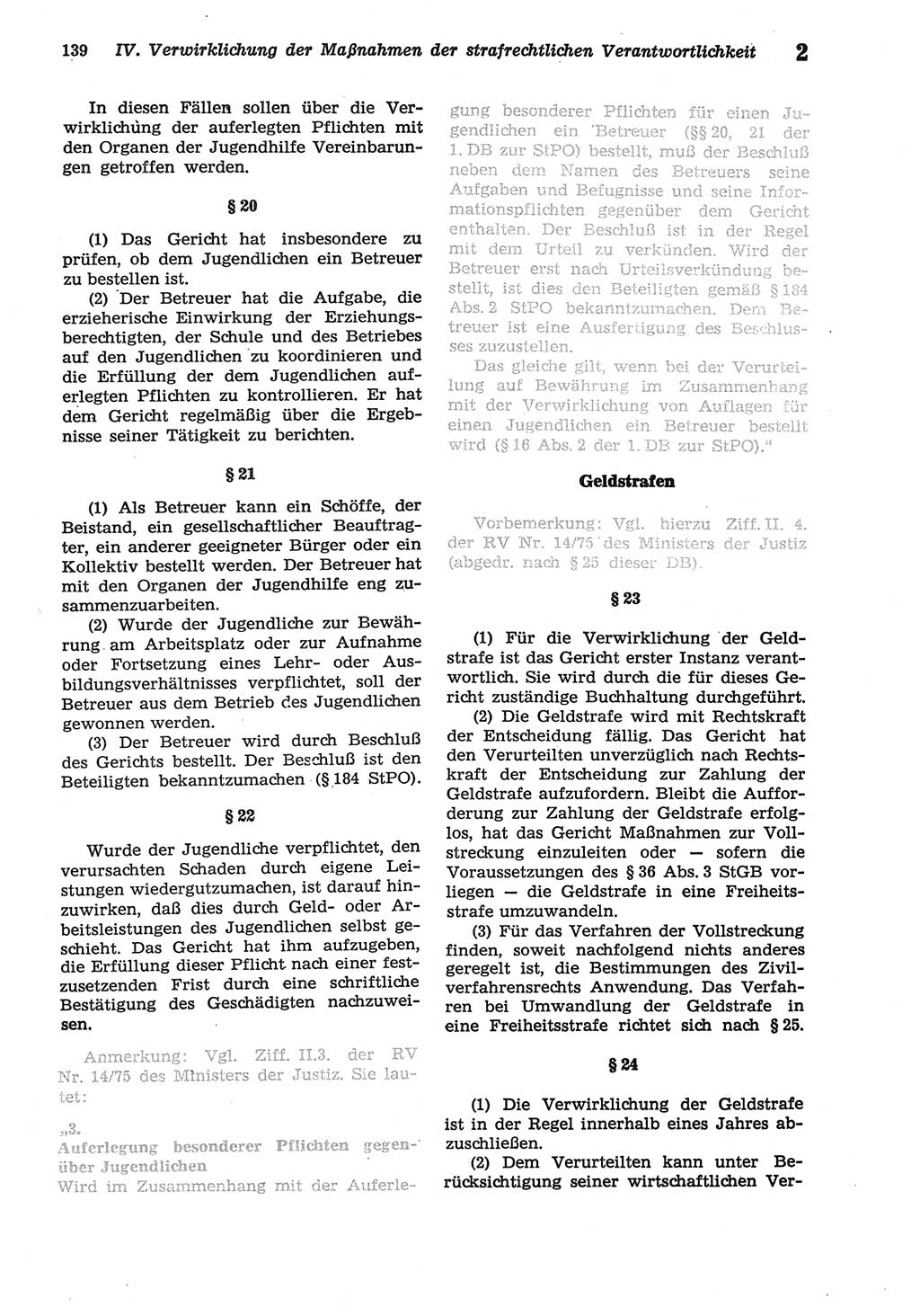 Strafprozeßordnung (StPO) der Deutschen Demokratischen Republik (DDR) sowie angrenzende Gesetze und Bestimmungen 1977, Seite 139 (StPO DDR Ges. Best. 1977, S. 139)