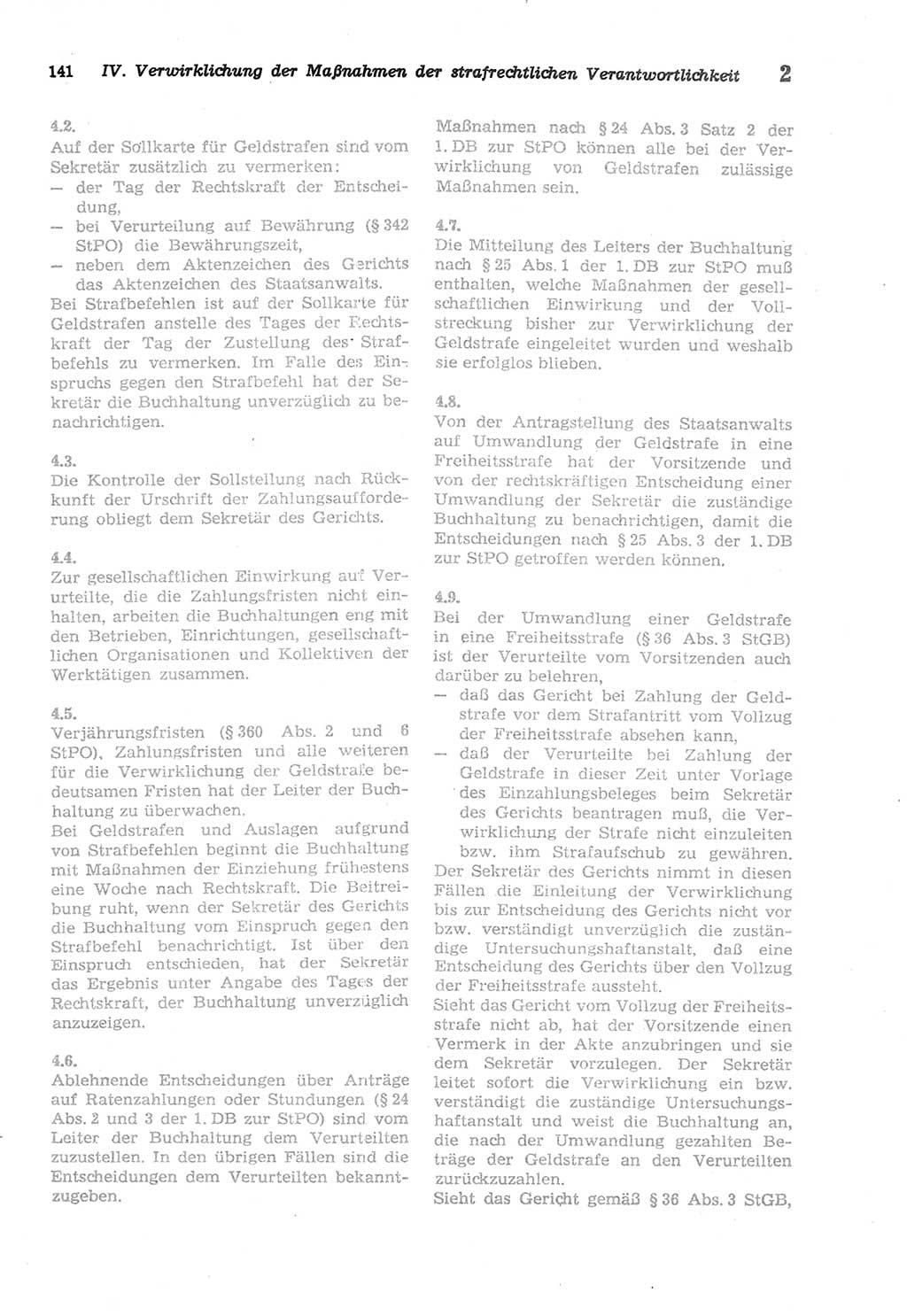 Strafprozeßordnung (StPO) der Deutschen Demokratischen Republik (DDR) sowie angrenzende Gesetze und Bestimmungen 1977, Seite 141 (StPO DDR Ges. Best. 1977, S. 141)