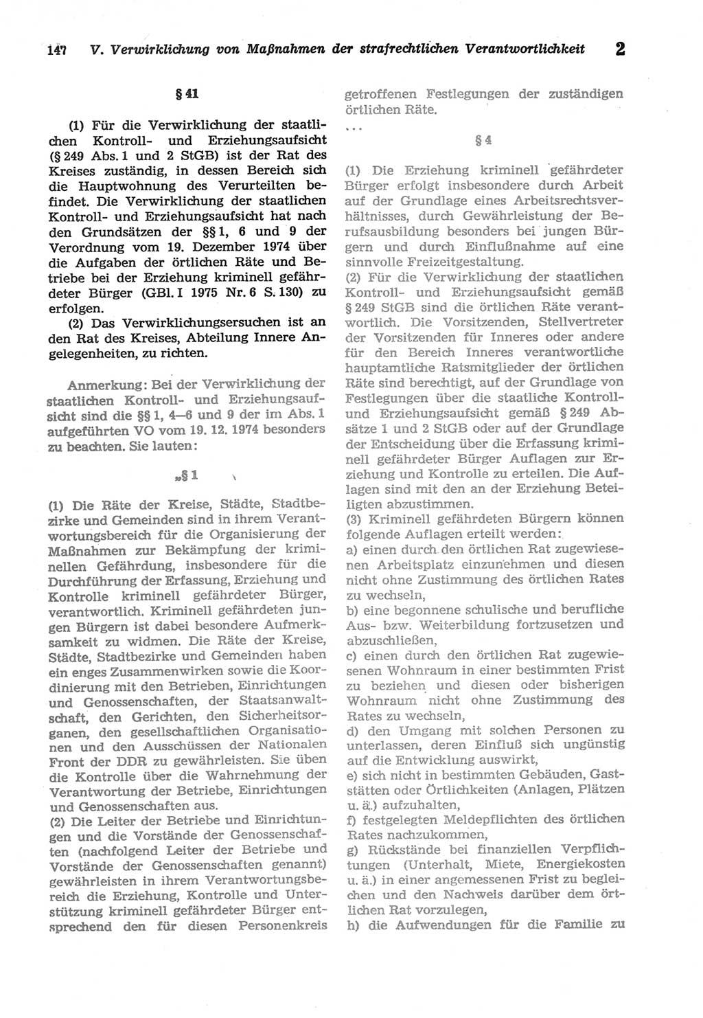 Strafprozeßordnung (StPO) der Deutschen Demokratischen Republik (DDR) sowie angrenzende Gesetze und Bestimmungen 1977, Seite 147 (StPO DDR Ges. Best. 1977, S. 147)