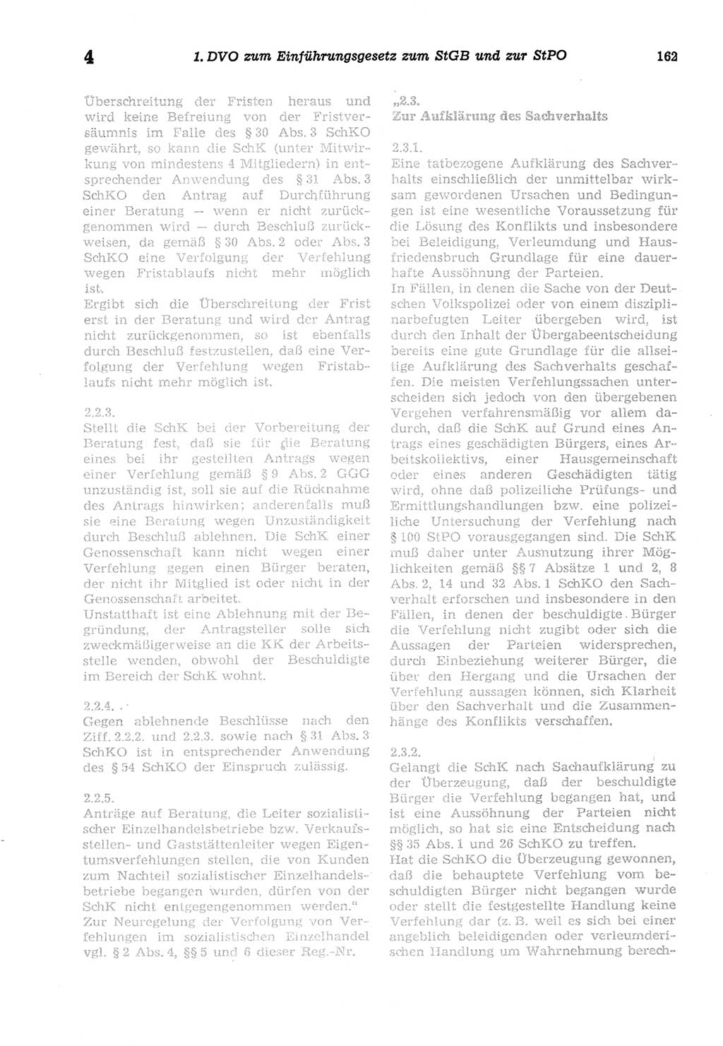 Strafprozeßordnung (StPO) der Deutschen Demokratischen Republik (DDR) sowie angrenzende Gesetze und Bestimmungen 1977, Seite 162 (StPO DDR Ges. Best. 1977, S. 162)