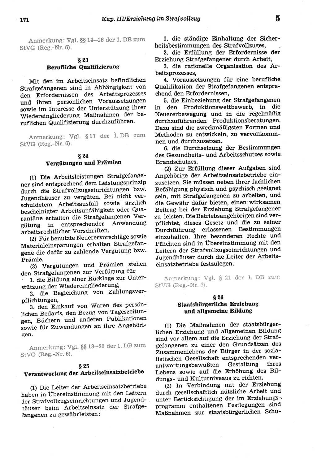 Strafprozeßordnung (StPO) der Deutschen Demokratischen Republik (DDR) sowie angrenzende Gesetze und Bestimmungen 1977, Seite 171 (StPO DDR Ges. Best. 1977, S. 171)