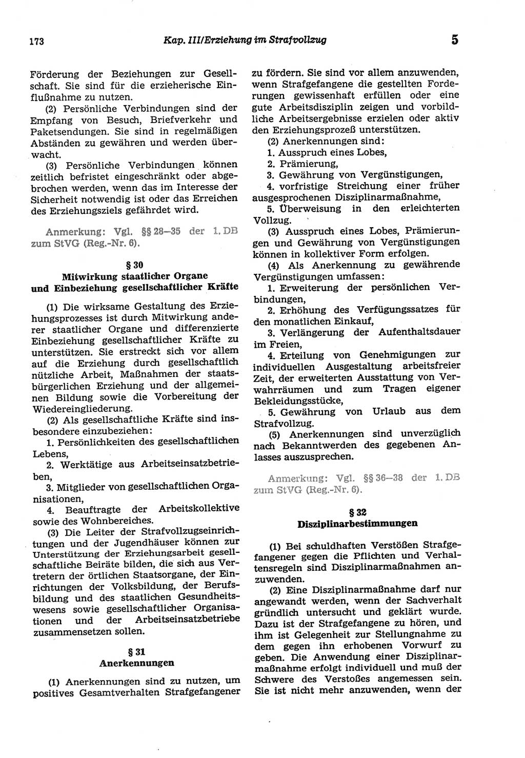 Strafprozeßordnung (StPO) der Deutschen Demokratischen Republik (DDR) sowie angrenzende Gesetze und Bestimmungen 1977, Seite 173 (StPO DDR Ges. Best. 1977, S. 173)