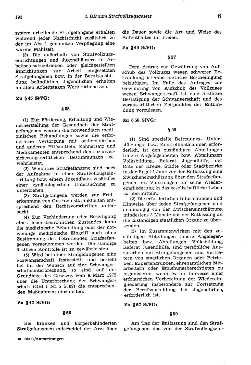 Strafprozeßordnung (StPO) der Deutschen Demokratischen Republik (DDR) sowie angrenzende Gesetze und Bestimmungen 1977, Seite 193 (StPO DDR Ges. Best. 1977, S. 193)