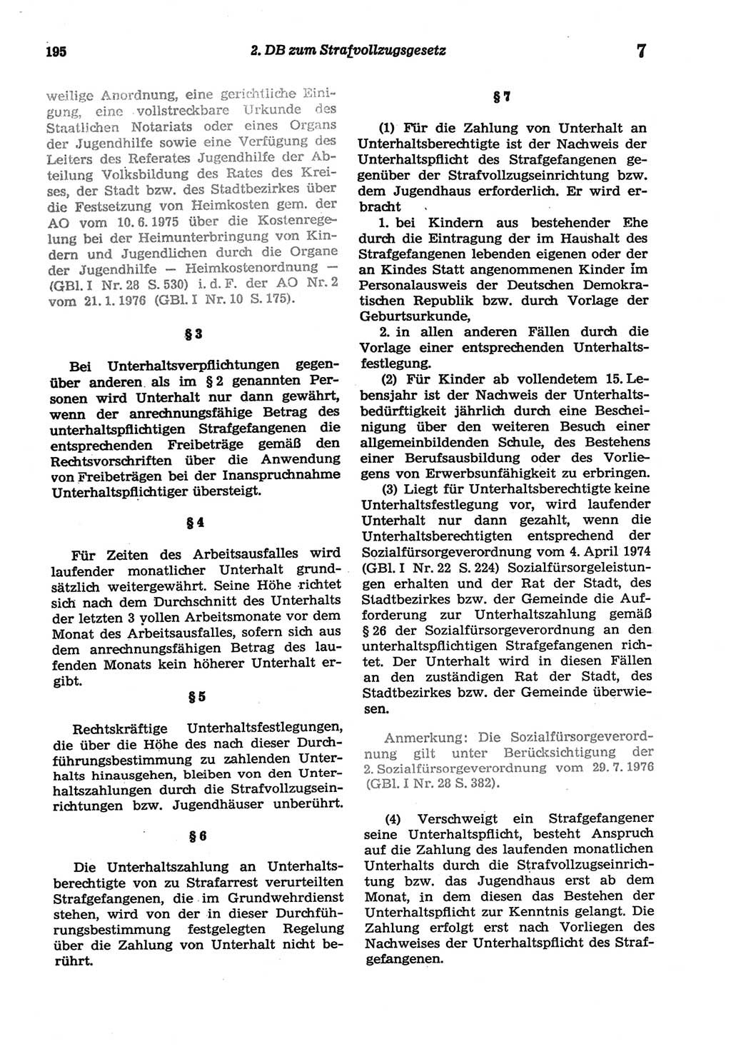 Strafprozeßordnung (StPO) der Deutschen Demokratischen Republik (DDR) sowie angrenzende Gesetze und Bestimmungen 1977, Seite 195 (StPO DDR Ges. Best. 1977, S. 195)