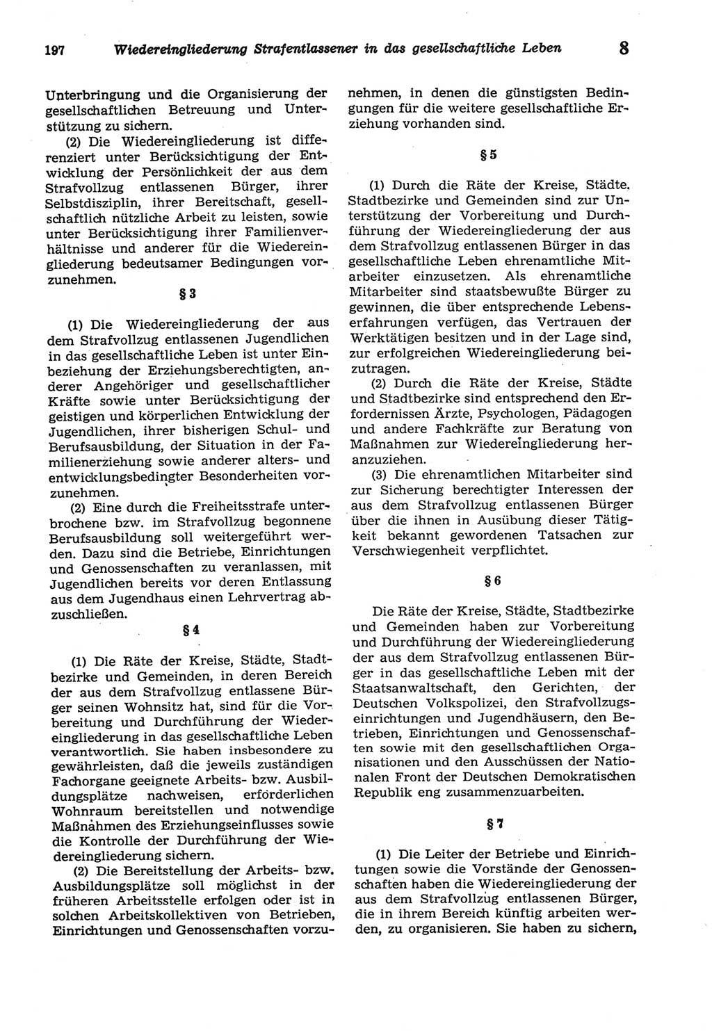Strafprozeßordnung (StPO) der Deutschen Demokratischen Republik (DDR) sowie angrenzende Gesetze und Bestimmungen 1977, Seite 197 (StPO DDR Ges. Best. 1977, S. 197)