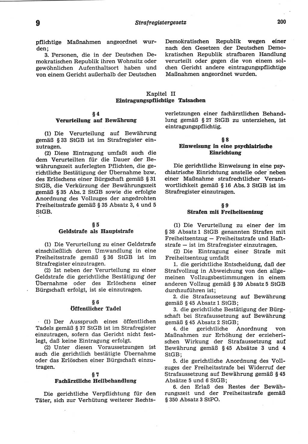 Strafprozeßordnung (StPO) der Deutschen Demokratischen Republik (DDR) sowie angrenzende Gesetze und Bestimmungen 1977, Seite 200 (StPO DDR Ges. Best. 1977, S. 200)