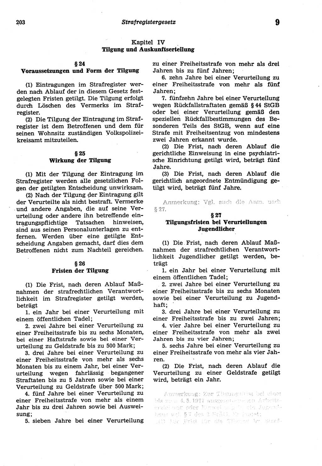 Strafprozeßordnung (StPO) der Deutschen Demokratischen Republik (DDR) sowie angrenzende Gesetze und Bestimmungen 1977, Seite 203 (StPO DDR Ges. Best. 1977, S. 203)