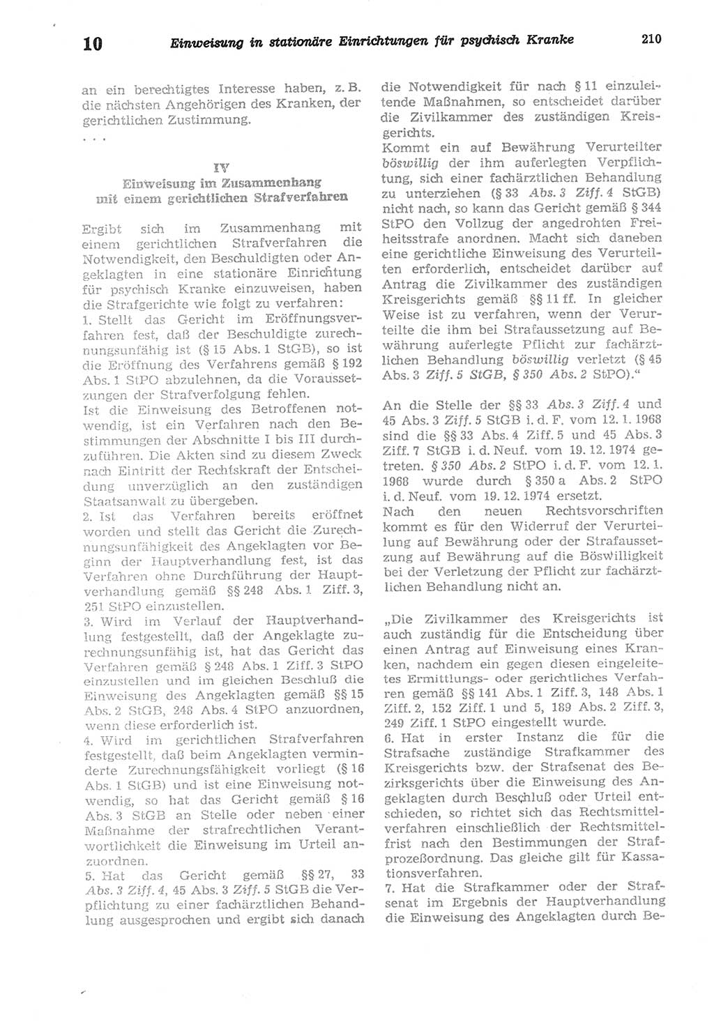 Strafprozeßordnung (StPO) der Deutschen Demokratischen Republik (DDR) sowie angrenzende Gesetze und Bestimmungen 1977, Seite 210 (StPO DDR Ges. Best. 1977, S. 210)