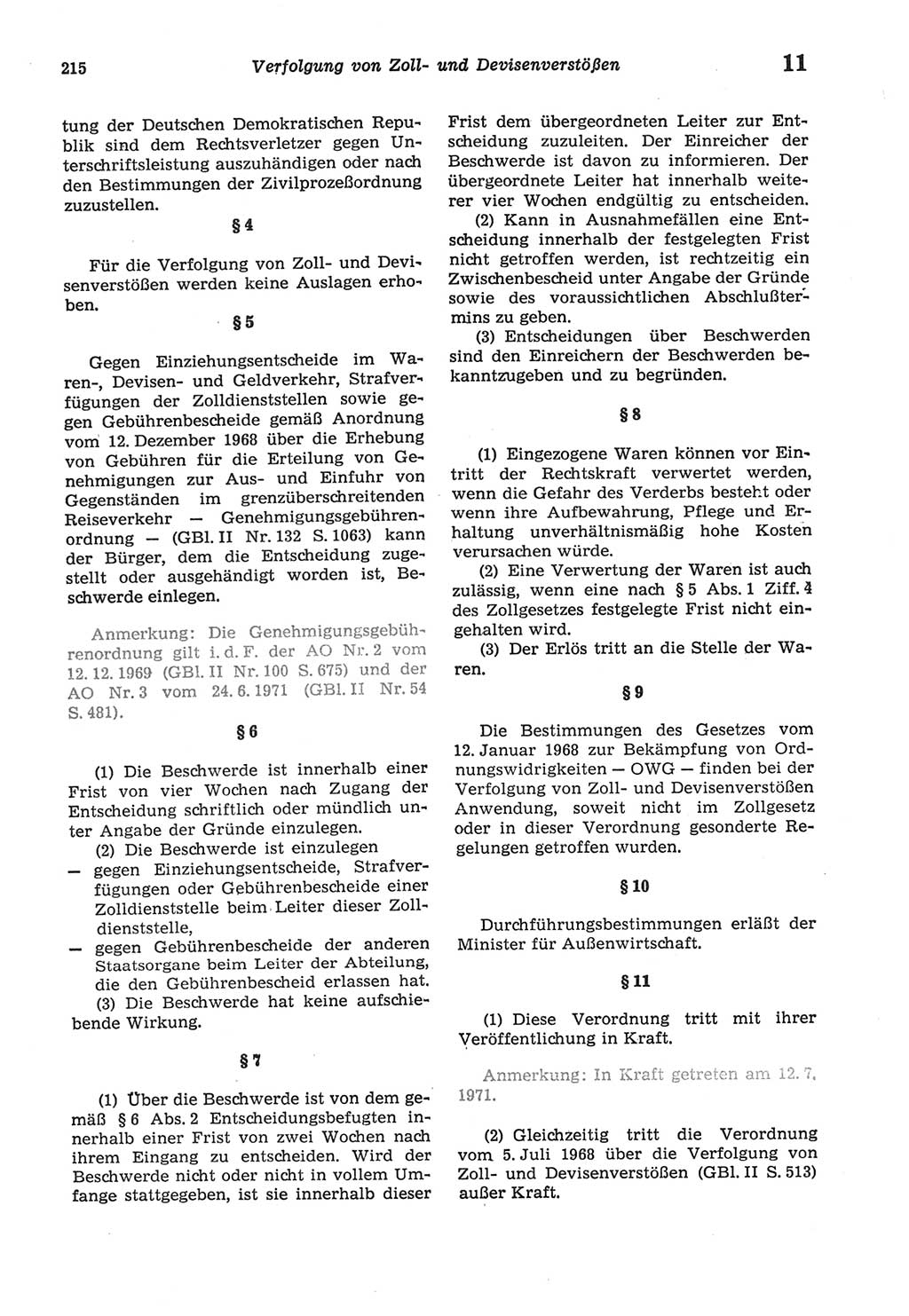 Strafprozeßordnung (StPO) der Deutschen Demokratischen Republik (DDR) sowie angrenzende Gesetze und Bestimmungen 1977, Seite 215 (StPO DDR Ges. Best. 1977, S. 215)
