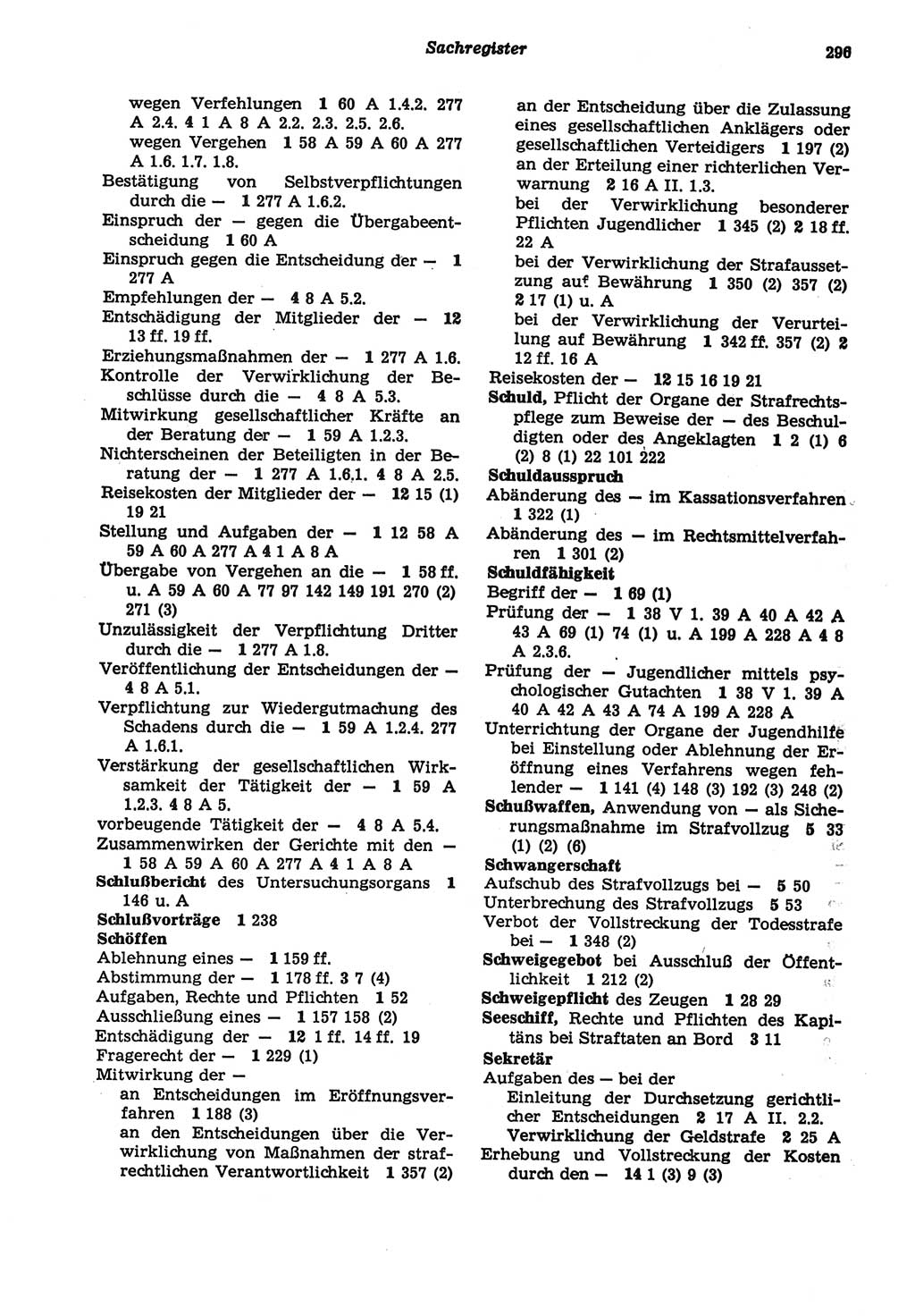 Strafprozeßordnung (StPO) der Deutschen Demokratischen Republik (DDR) sowie angrenzende Gesetze und Bestimmungen 1977, Seite 296 (StPO DDR Ges. Best. 1977, S. 296)