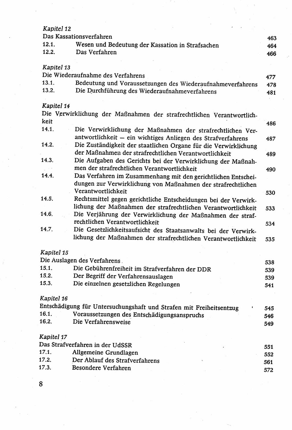 Strafverfahrensrecht [Deutsche Demokratische Republik (DDR)], Lehrbuch 1977, Seite 8 (Strafverf.-R. DDR Lb. 1977, S. 8)