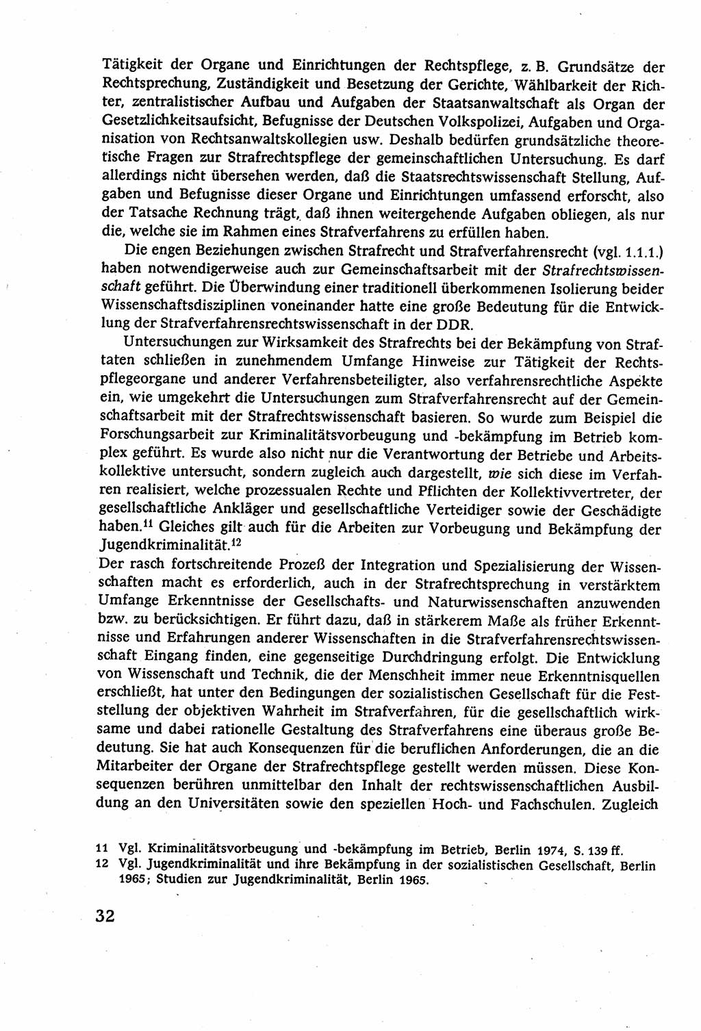 Strafverfahrensrecht [Deutsche Demokratische Republik (DDR)], Lehrbuch 1977, Seite 32 (Strafverf.-R. DDR Lb. 1977, S. 32)