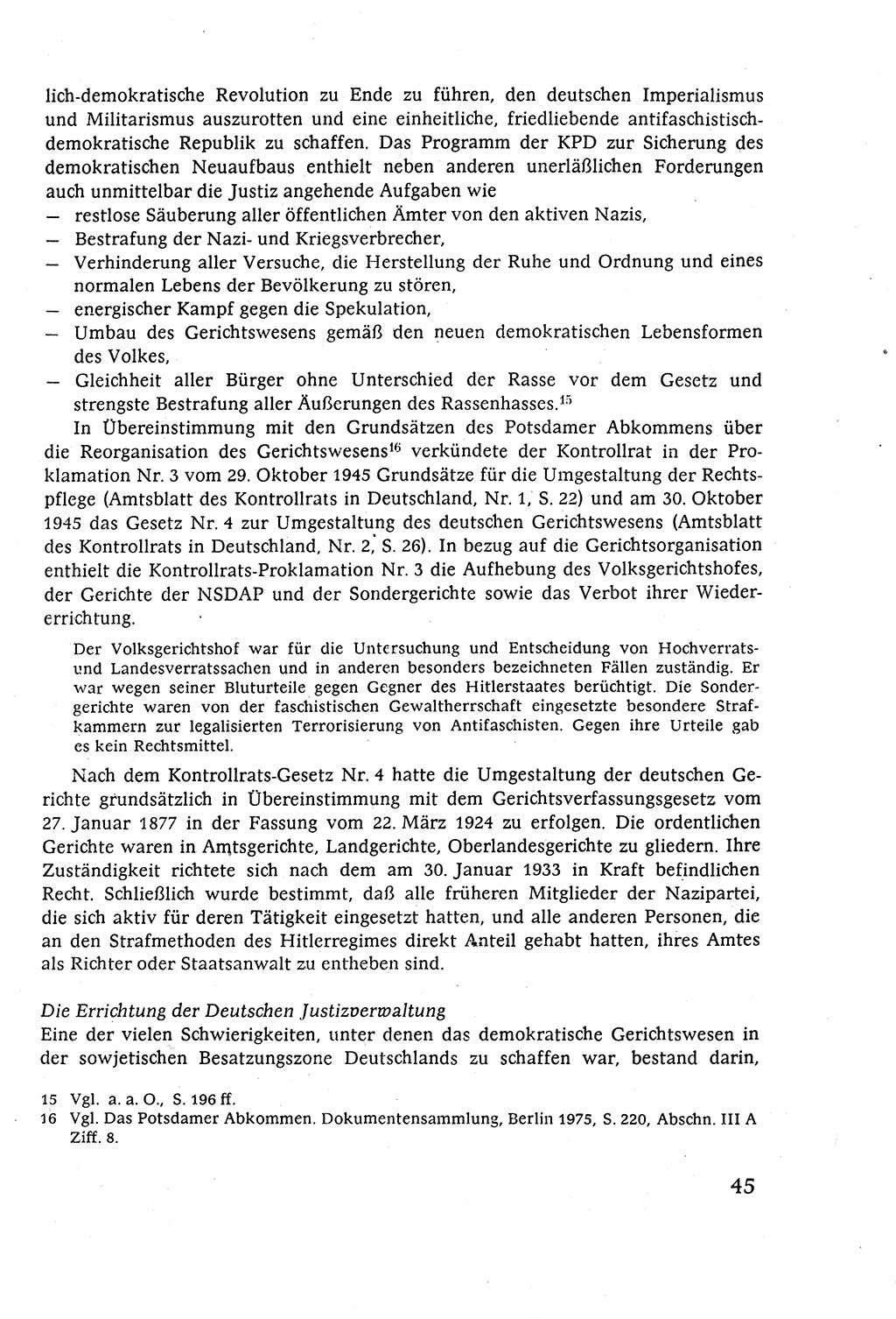 Strafverfahrensrecht [Deutsche Demokratische Republik (DDR)], Lehrbuch 1977, Seite 45 (Strafverf.-R. DDR Lb. 1977, S. 45)