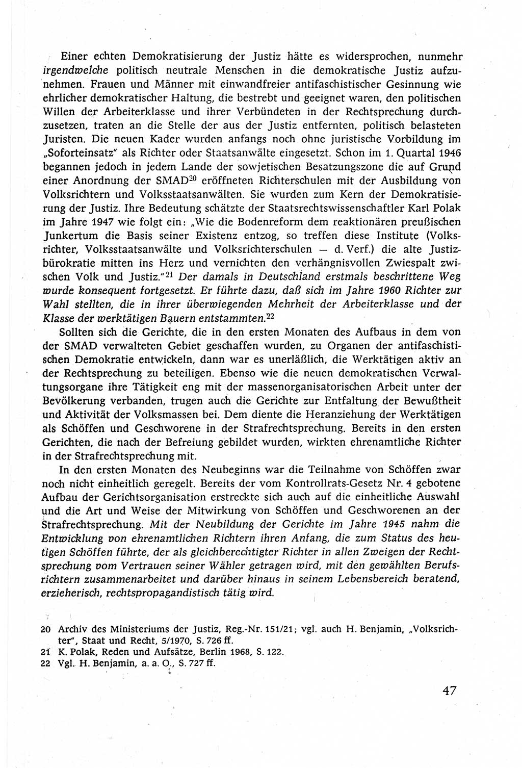 Strafverfahrensrecht [Deutsche Demokratische Republik (DDR)], Lehrbuch 1977, Seite 47 (Strafverf.-R. DDR Lb. 1977, S. 47)