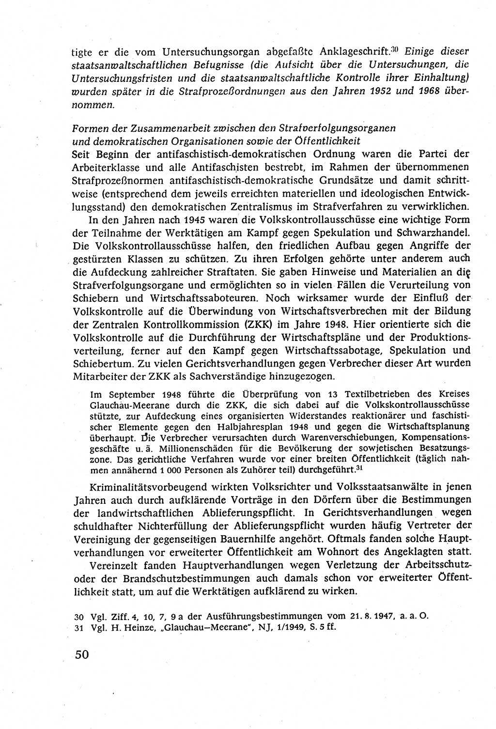 Strafverfahrensrecht [Deutsche Demokratische Republik (DDR)], Lehrbuch 1977, Seite 50 (Strafverf.-R. DDR Lb. 1977, S. 50)
