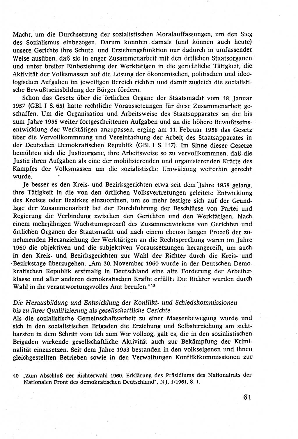 Strafverfahrensrecht [Deutsche Demokratische Republik (DDR)], Lehrbuch 1977, Seite 61 (Strafverf.-R. DDR Lb. 1977, S. 61)
