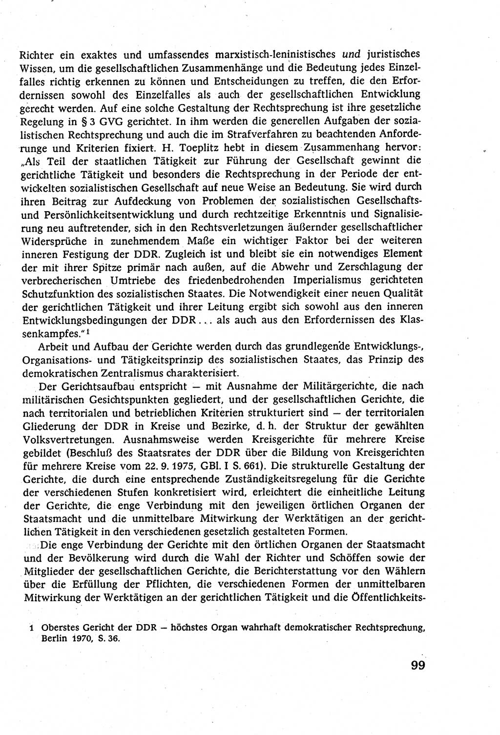 Strafverfahrensrecht [Deutsche Demokratische Republik (DDR)], Lehrbuch 1977, Seite 99 (Strafverf.-R. DDR Lb. 1977, S. 99)