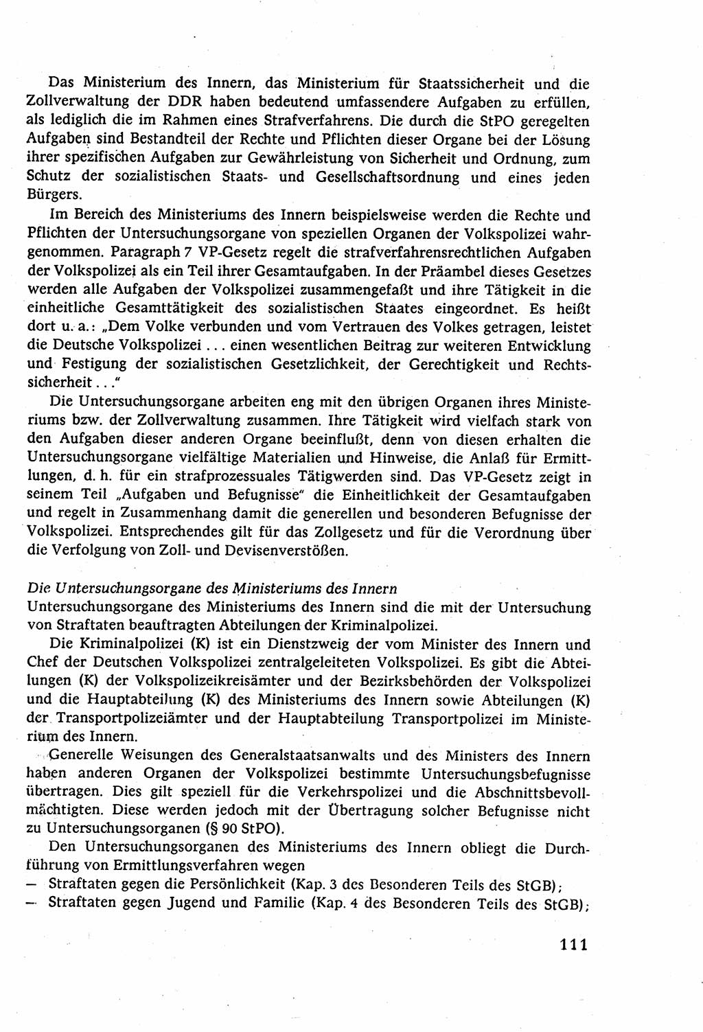 Strafverfahrensrecht [Deutsche Demokratische Republik (DDR)], Lehrbuch 1977, Seite 111 (Strafverf.-R. DDR Lb. 1977, S. 111)