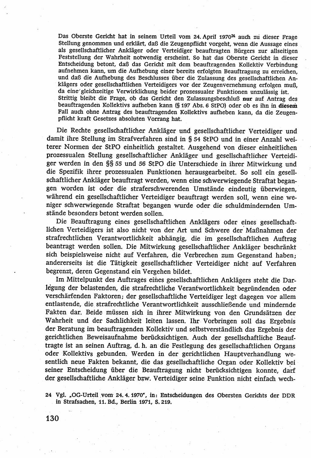 Strafverfahrensrecht [Deutsche Demokratische Republik (DDR)], Lehrbuch 1977, Seite 130 (Strafverf.-R. DDR Lb. 1977, S. 130)