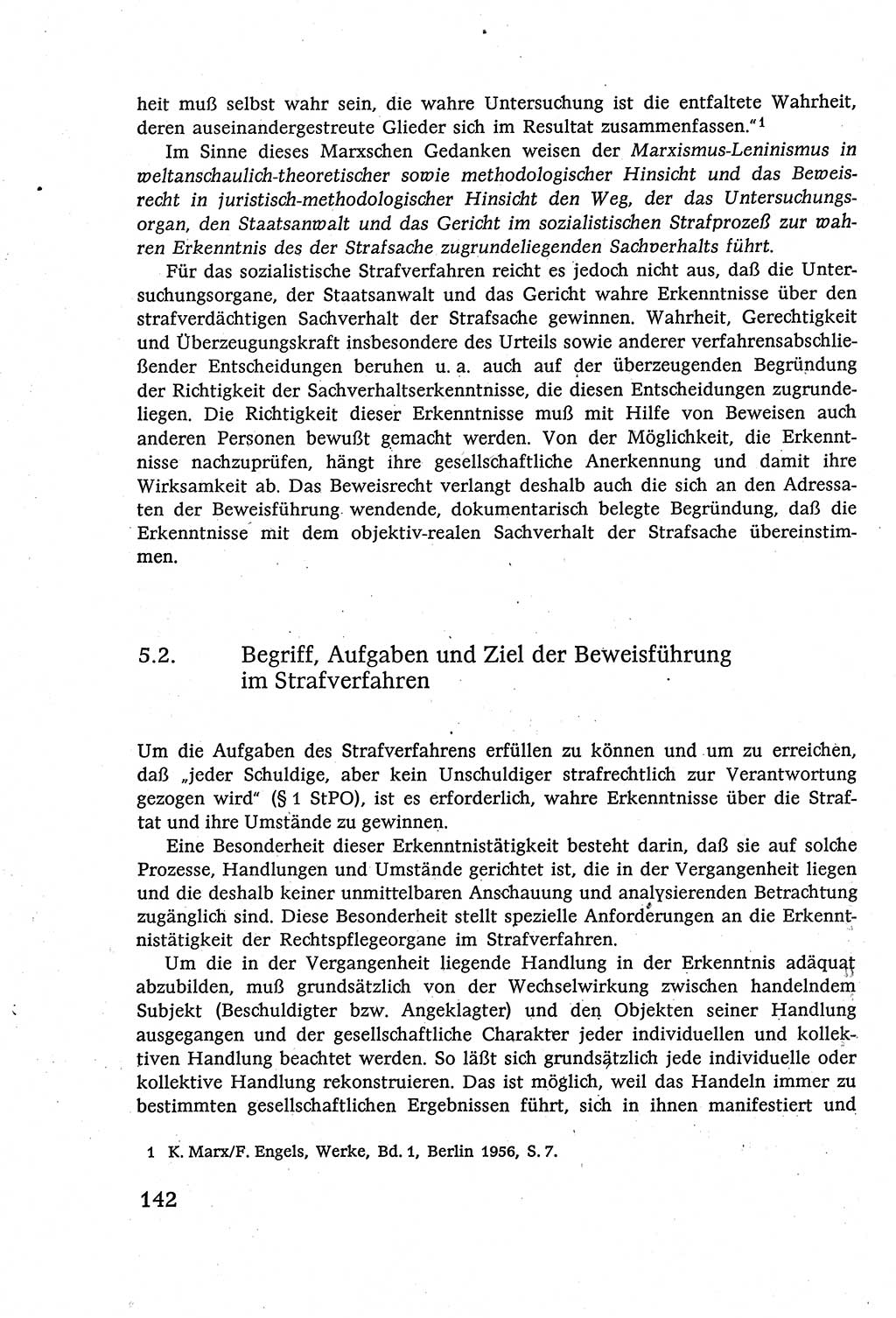 Strafverfahrensrecht [Deutsche Demokratische Republik (DDR)], Lehrbuch 1977, Seite 142 (Strafverf.-R. DDR Lb. 1977, S. 142)