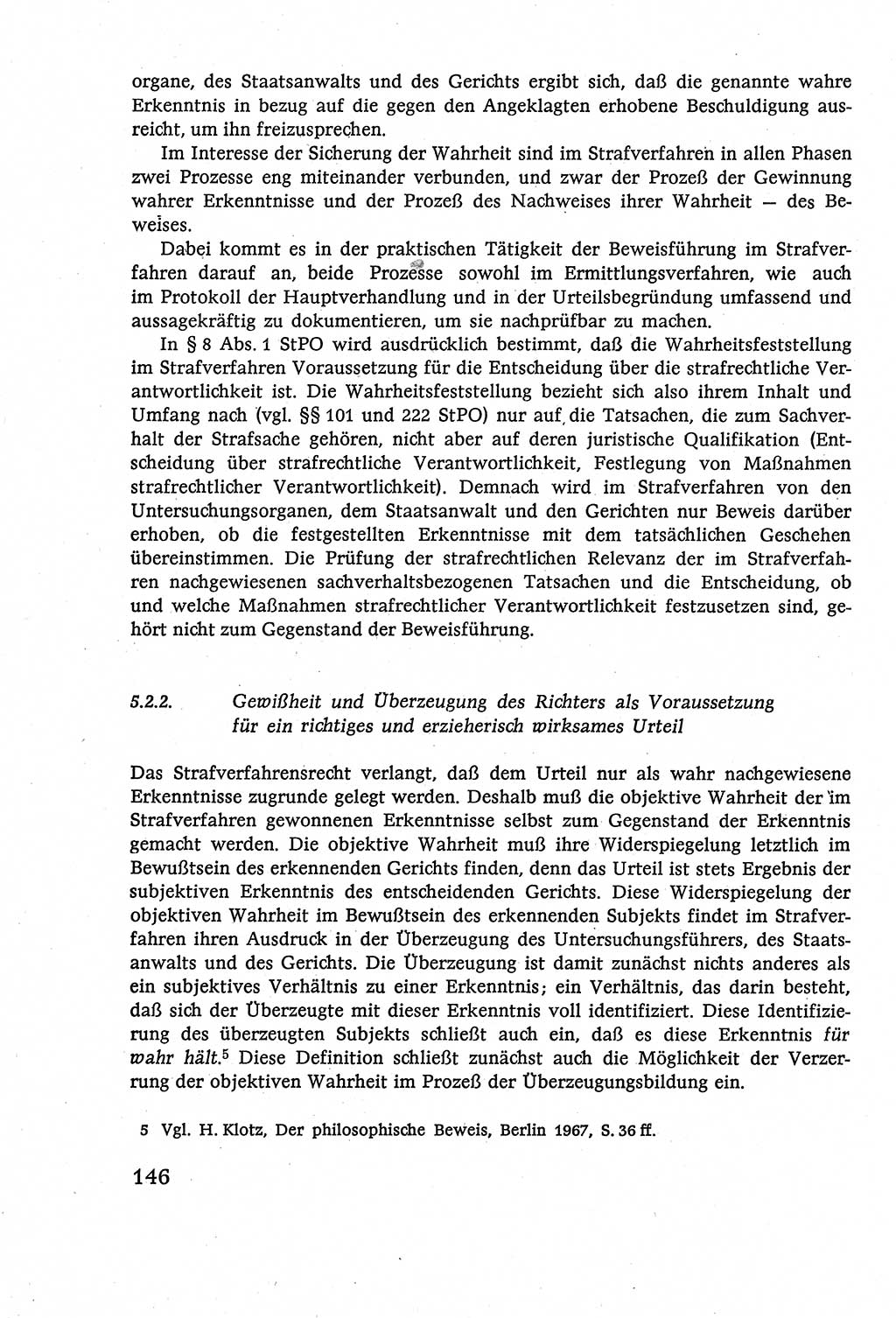 Strafverfahrensrecht [Deutsche Demokratische Republik (DDR)], Lehrbuch 1977, Seite 146 (Strafverf.-R. DDR Lb. 1977, S. 146)