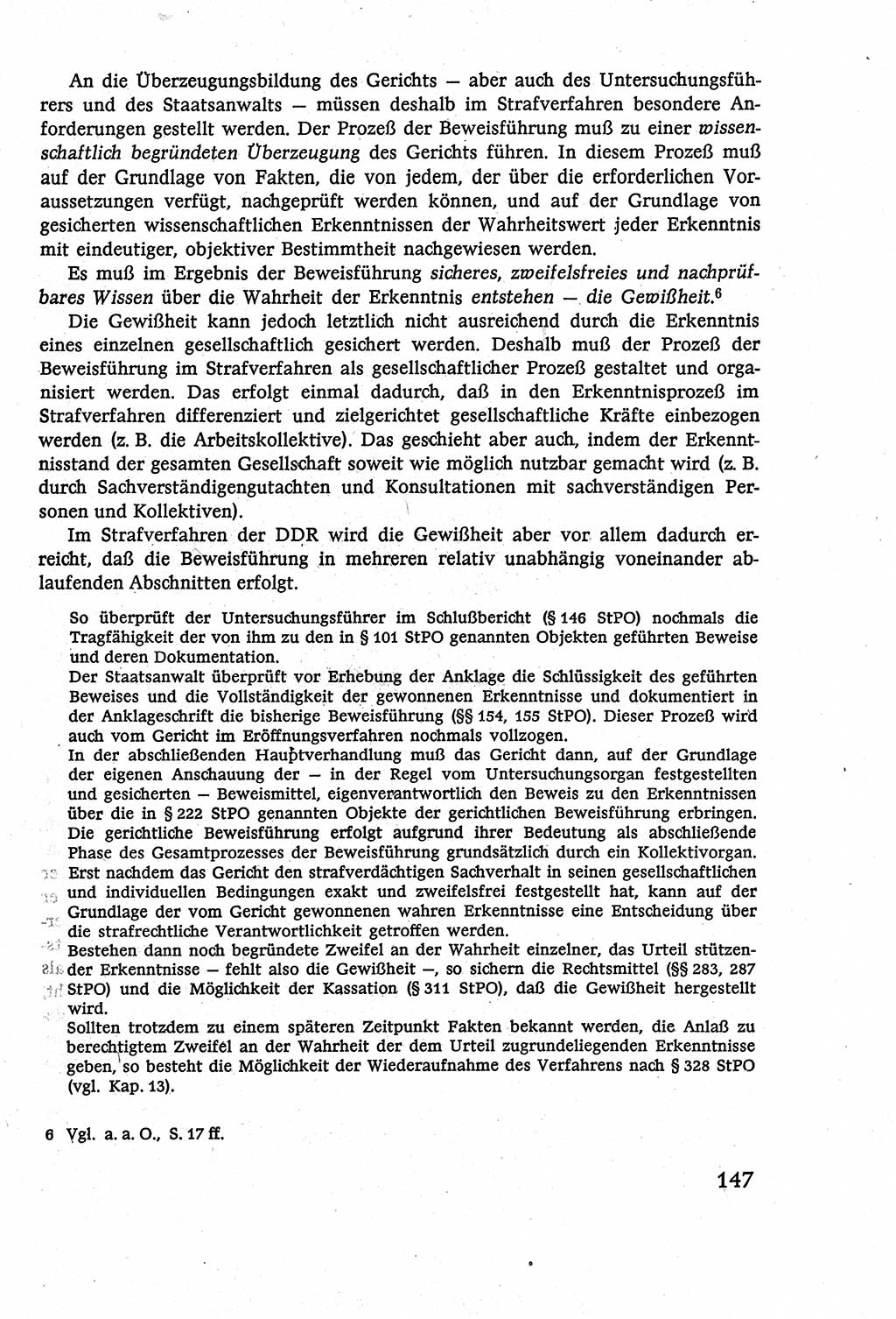 Strafverfahrensrecht [Deutsche Demokratische Republik (DDR)], Lehrbuch 1977, Seite 147 (Strafverf.-R. DDR Lb. 1977, S. 147)
