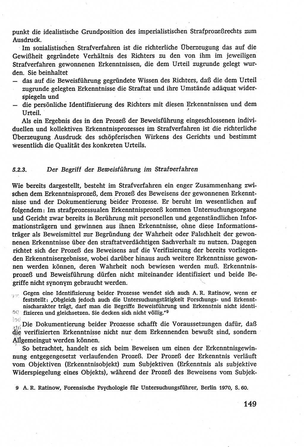 Strafverfahrensrecht [Deutsche Demokratische Republik (DDR)], Lehrbuch 1977, Seite 149 (Strafverf.-R. DDR Lb. 1977, S. 149)