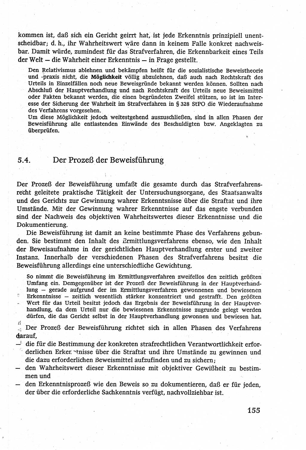 Strafverfahrensrecht [Deutsche Demokratische Republik (DDR)], Lehrbuch 1977, Seite 155 (Strafverf.-R. DDR Lb. 1977, S. 155)