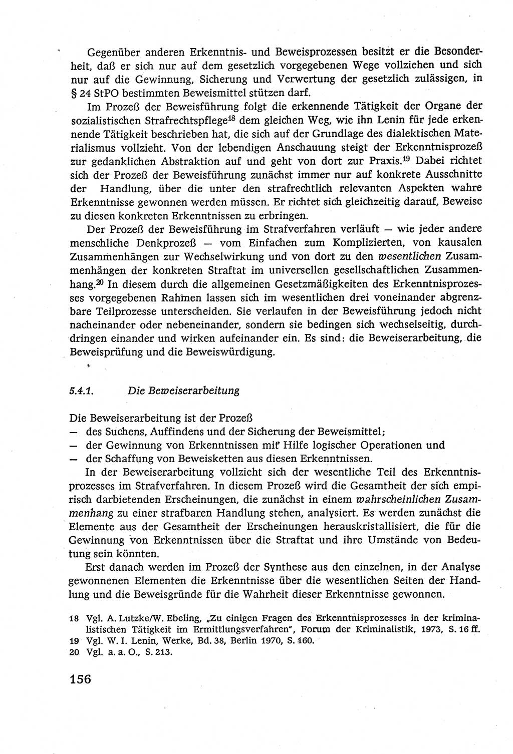 Strafverfahrensrecht [Deutsche Demokratische Republik (DDR)], Lehrbuch 1977, Seite 156 (Strafverf.-R. DDR Lb. 1977, S. 156)