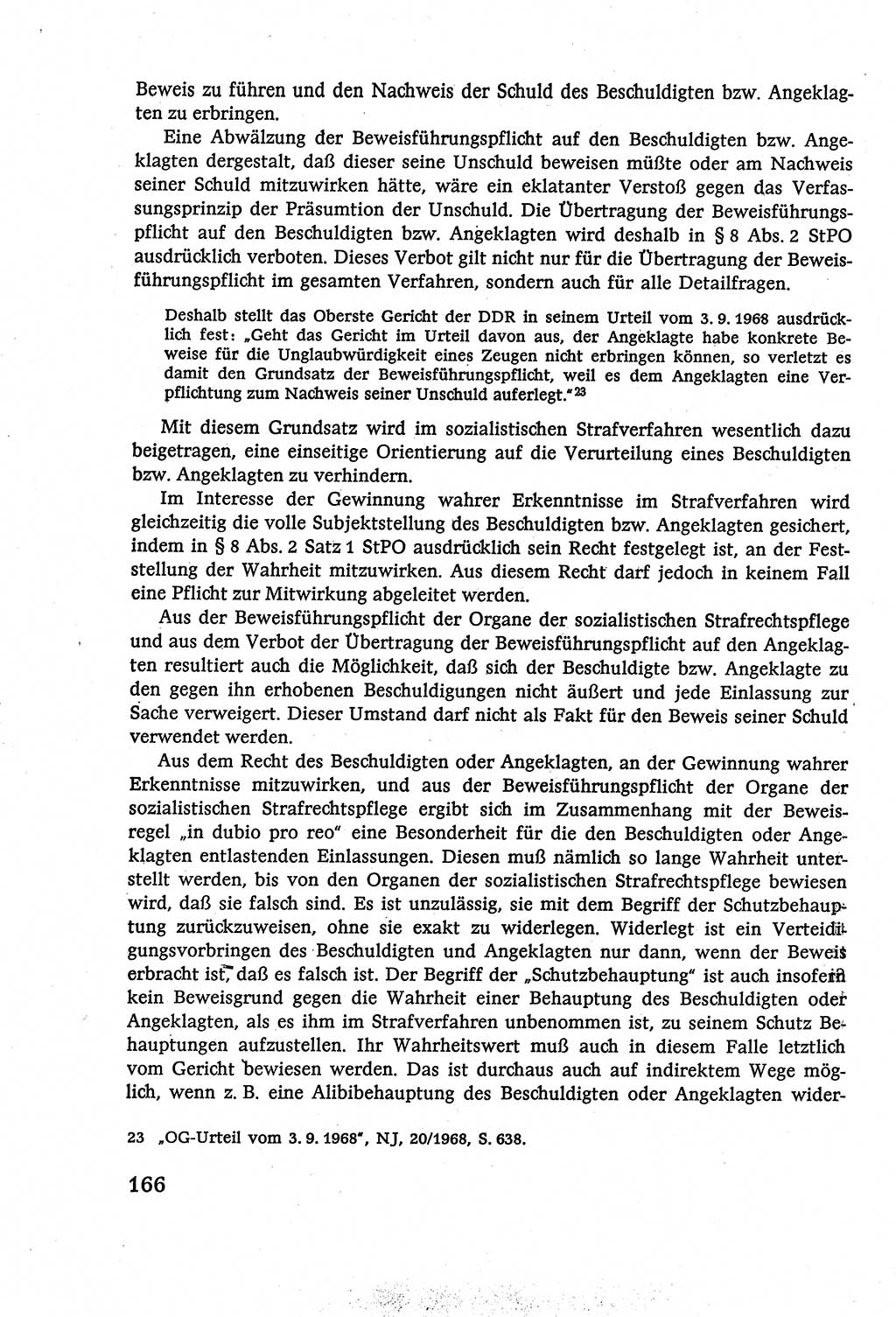 Strafverfahrensrecht [Deutsche Demokratische Republik (DDR)], Lehrbuch 1977, Seite 166 (Strafverf.-R. DDR Lb. 1977, S. 166)