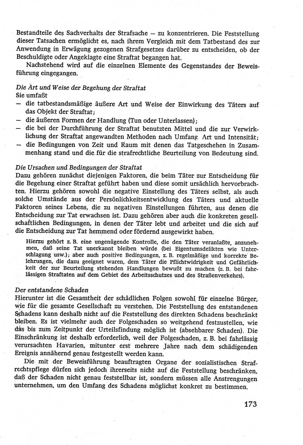 Strafverfahrensrecht [Deutsche Demokratische Republik (DDR)], Lehrbuch 1977, Seite 173 (Strafverf.-R. DDR Lb. 1977, S. 173)
