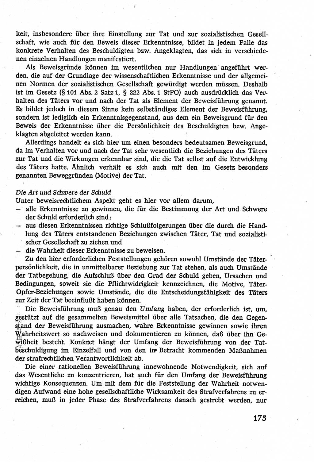 Strafverfahrensrecht [Deutsche Demokratische Republik (DDR)], Lehrbuch 1977, Seite 175 (Strafverf.-R. DDR Lb. 1977, S. 175)