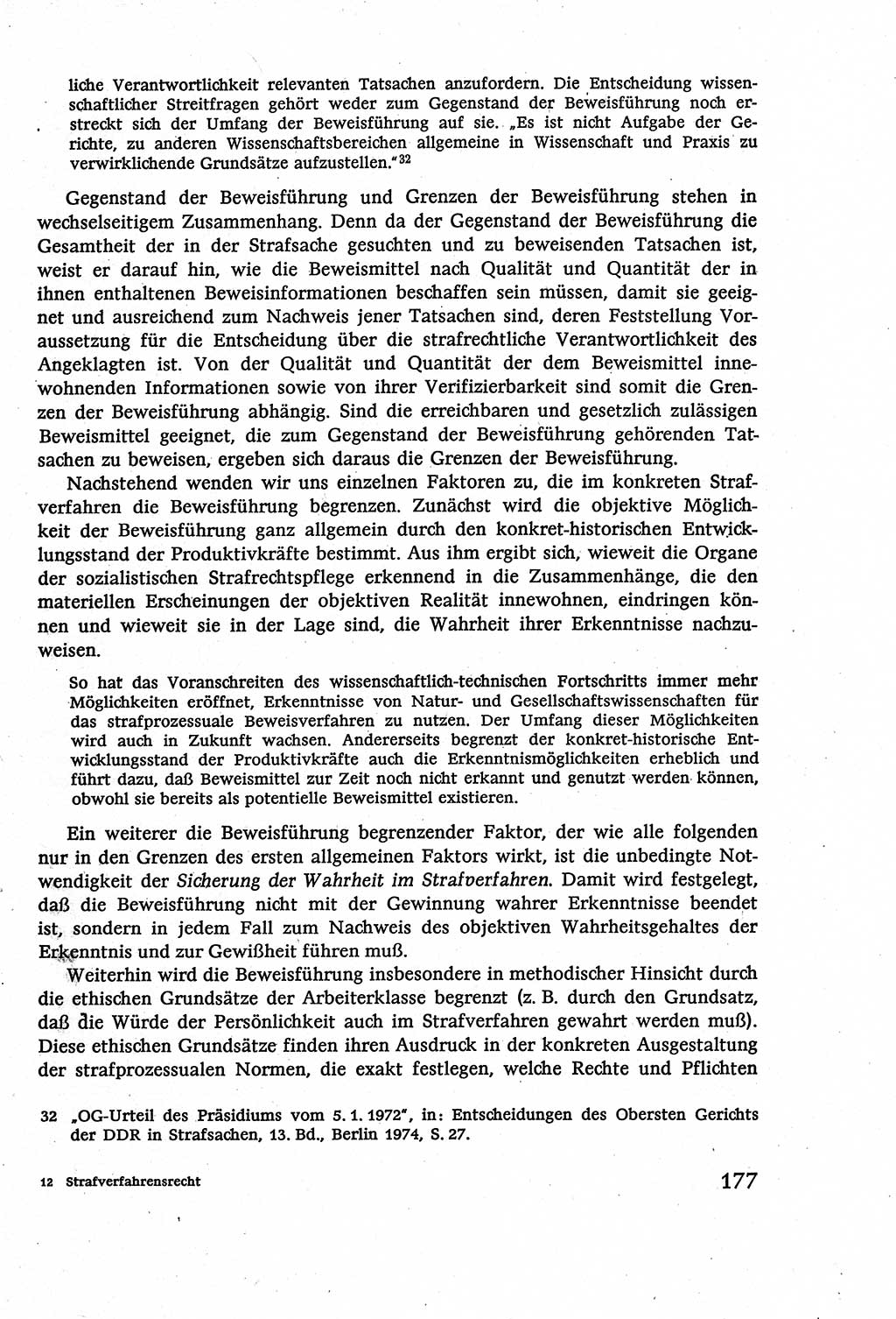 Strafverfahrensrecht [Deutsche Demokratische Republik (DDR)], Lehrbuch 1977, Seite 177 (Strafverf.-R. DDR Lb. 1977, S. 177)