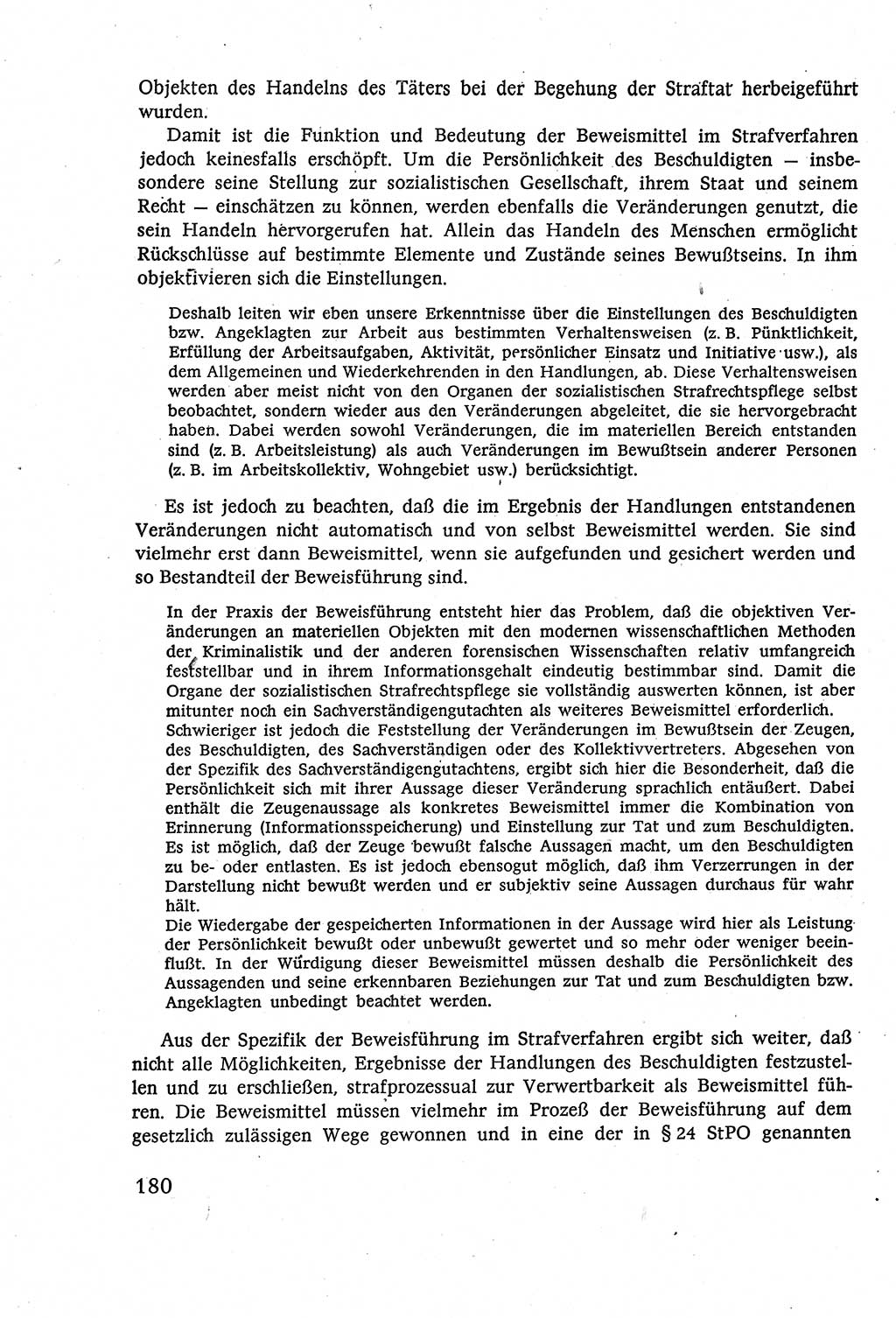 Strafverfahrensrecht [Deutsche Demokratische Republik (DDR)], Lehrbuch 1977, Seite 180 (Strafverf.-R. DDR Lb. 1977, S. 180)