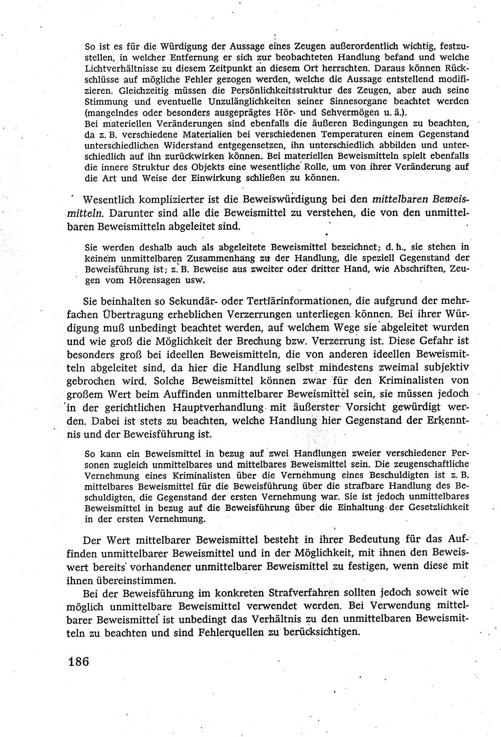 Strafverfahrensrecht [Deutsche Demokratische Republik (DDR)], Lehrbuch 1977, Seite 186 (Strafverf.-R. DDR Lb. 1977, S. 186)