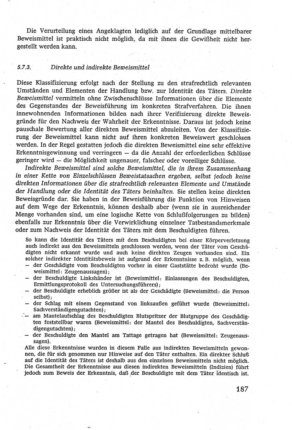 Strafverfahrensrecht [Deutsche Demokratische Republik (DDR)], Lehrbuch 1977, Seite 187 (Strafverf.-R. DDR Lb. 1977, S. 187)